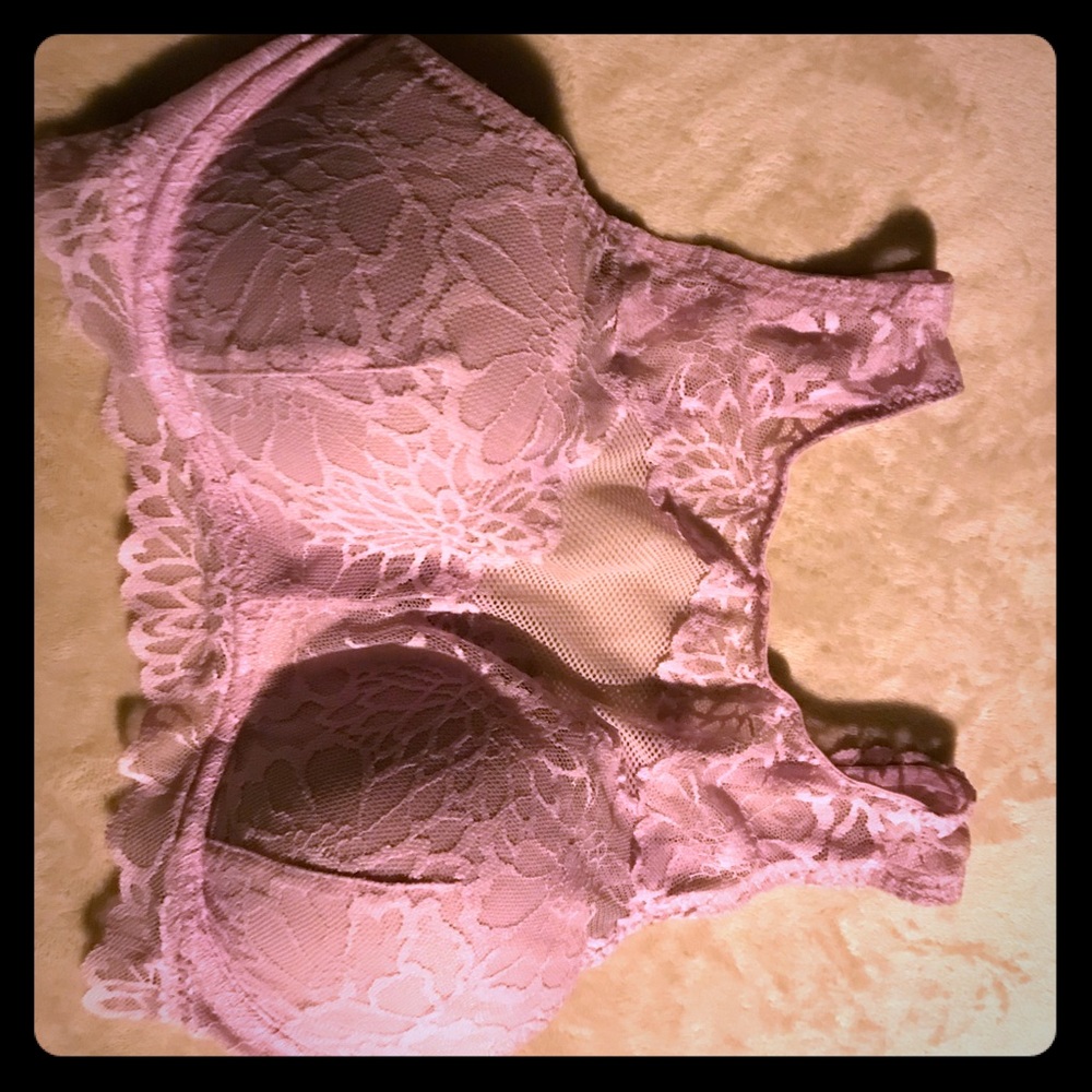 VS PINK light pink push up bralette